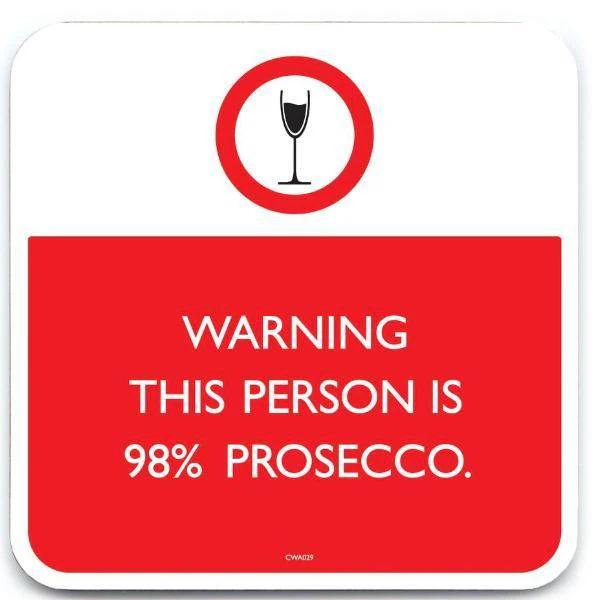 98% Prosecco Coaster