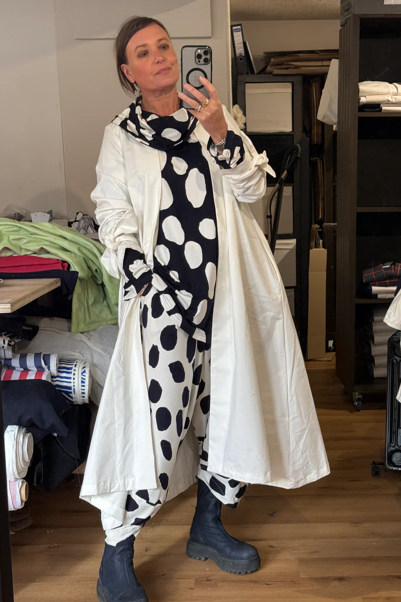 Duster Coat - Cream Stripe - Image 3
