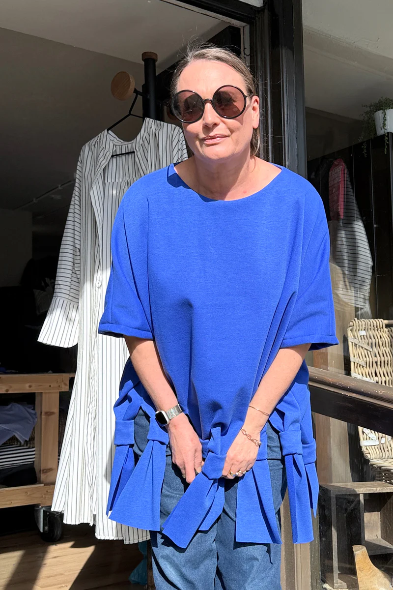 Knot Dids - Jersey Blue Knotted Top - Image 2