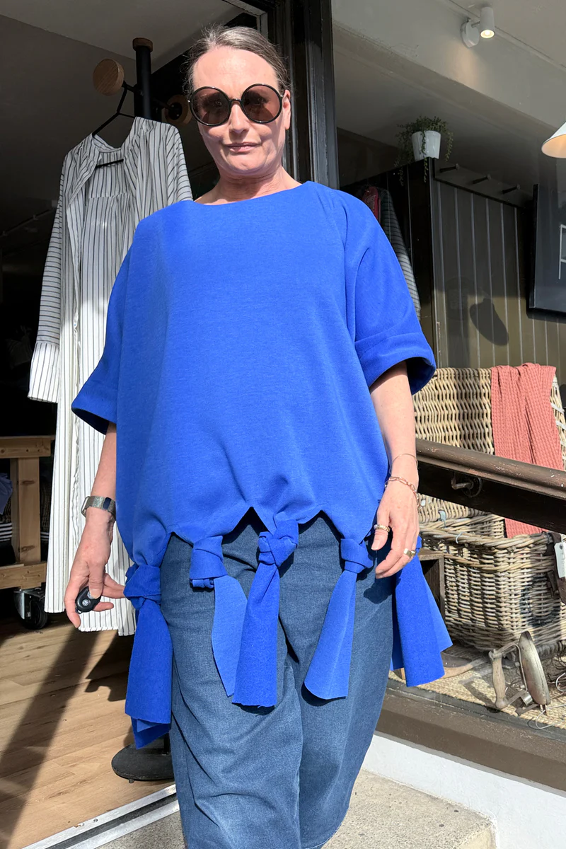 Knot Dids - Jersey Blue Knotted Top - Image 3