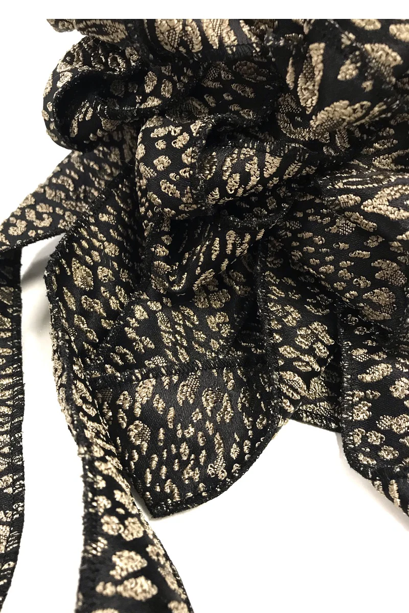 Nessy - Jacquard Woven Animal Evening Scarf - Image 5