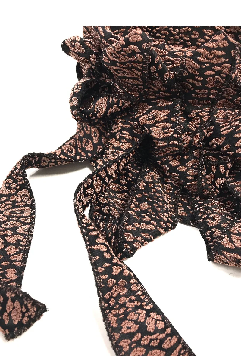 Nessy - Jacquard Woven Animal Evening Scarf - Image 6