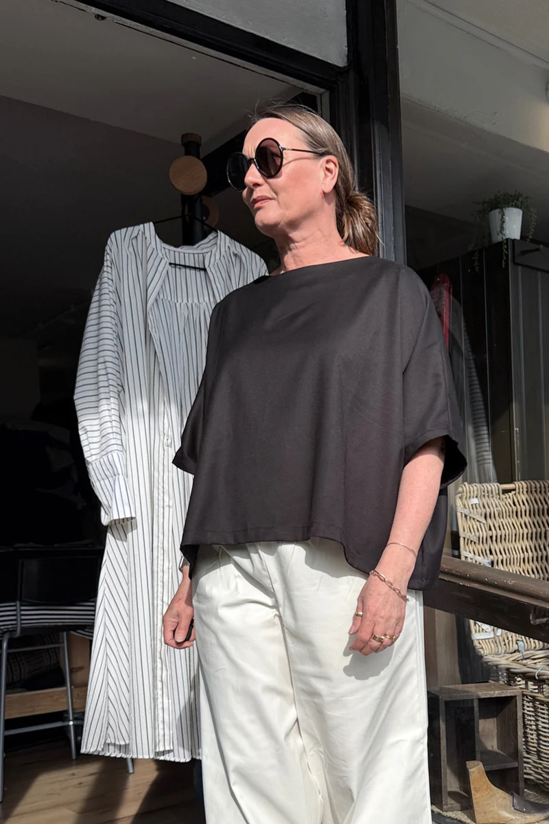 Para - Cream Angled Trousers - Image 2