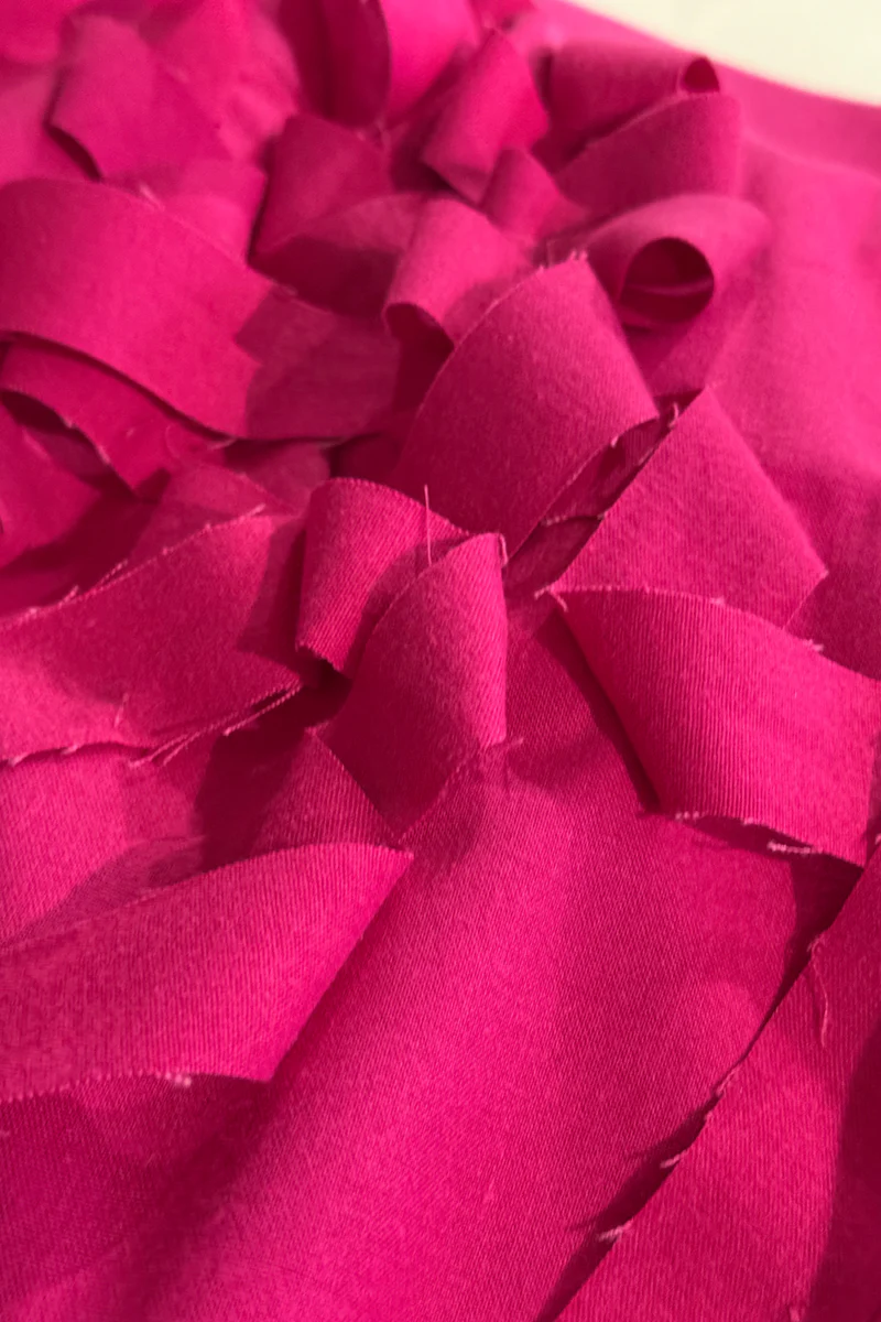 Sooper Cotton Cerise Puff Shirt Top - Image 2