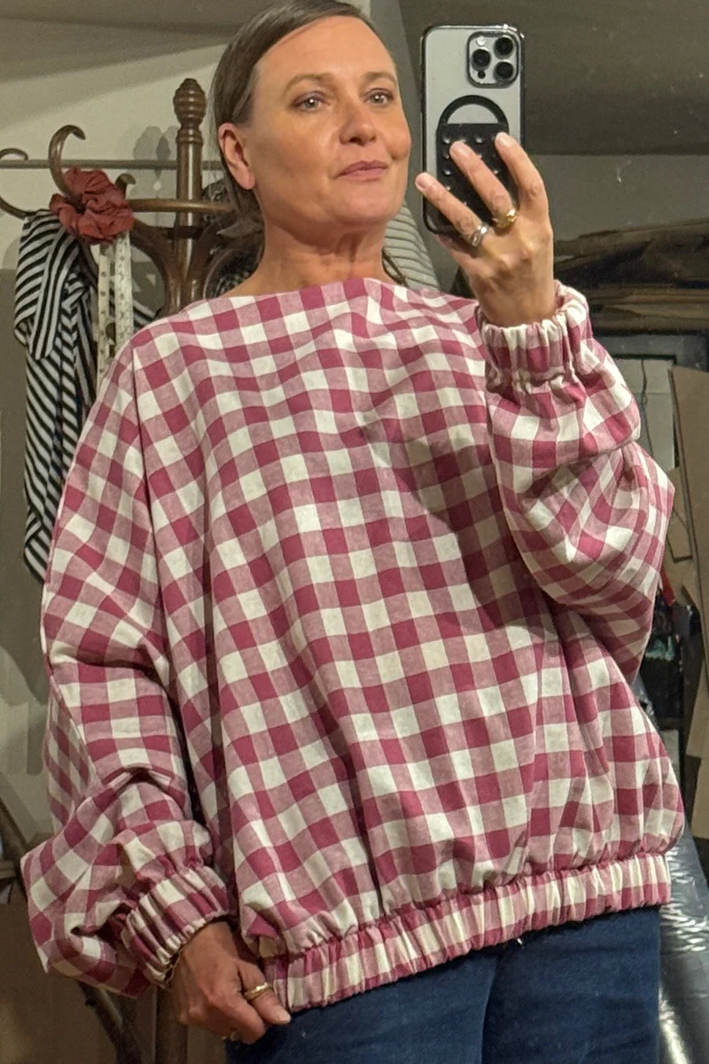 Sooper - Mulberry Gingham Check Shirt - Image 4
