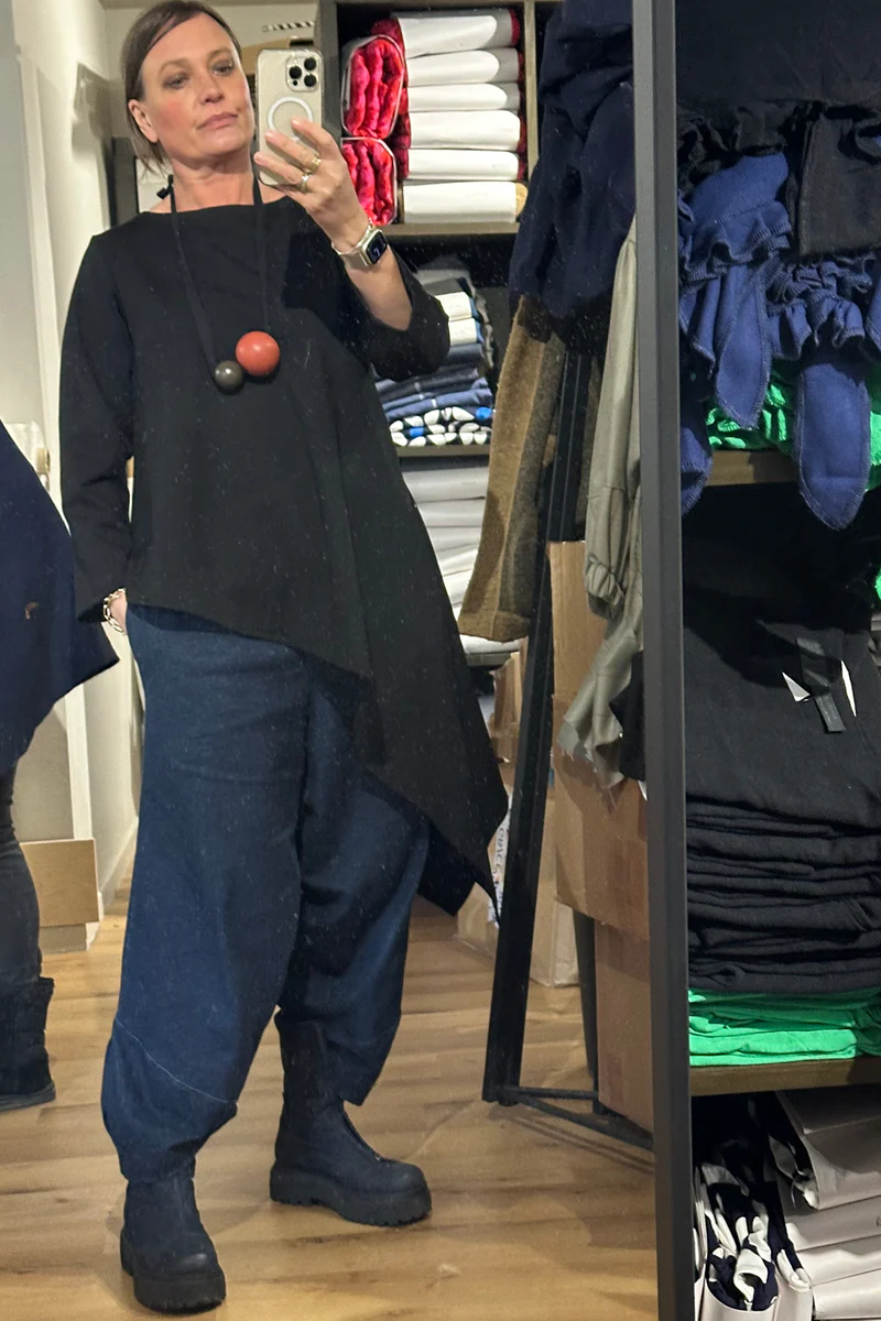 To-ny Top - Black Scuba Jersey - Image 3